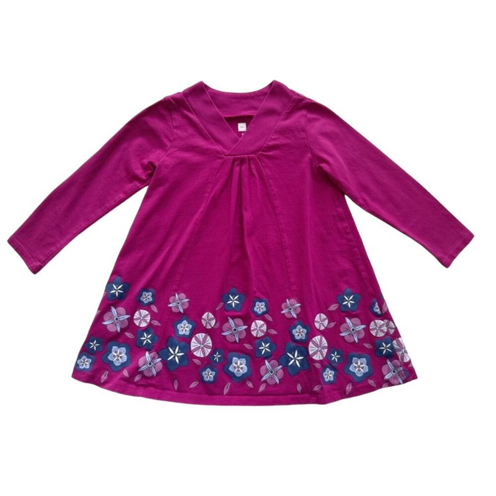 Tea Collection Floral Trapeze Dress Size 4